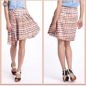 Anthropologie Maeve Geometric Skirt
